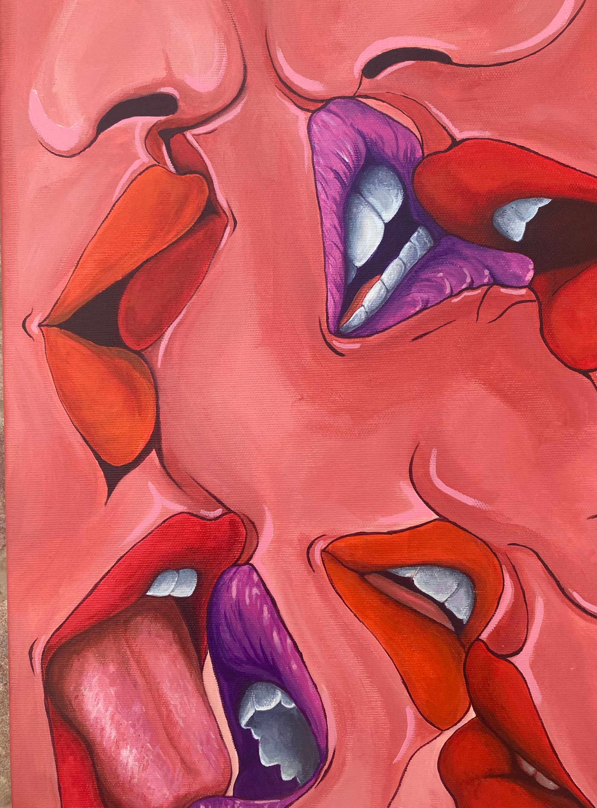 Bocas que se rozan, que muerden labios y que lamen